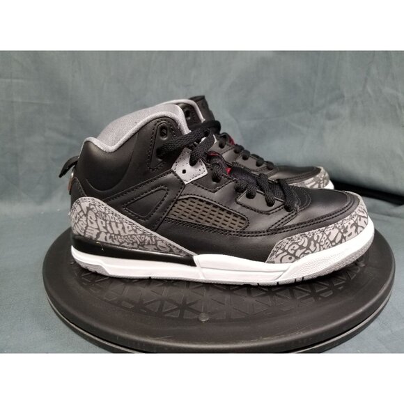 Jordan Spizike Sneakers Black Cement Size 2Y Dispaly BRAND NEW NO BOX! - Picture 9 of 10